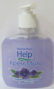 ХЕЛП Жидкое мыло (с дозатором) 300мл Антибактериальное