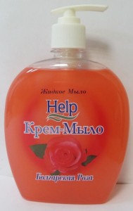 ХЕЛП Жидкое мыло (с дозатором) 500мл Болгарская роза