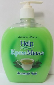 ХЕЛП Жидкое мыло (с дозатором) 500мл Зеленый чай