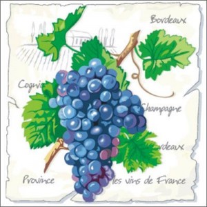 гармония цвета салфетки виноград