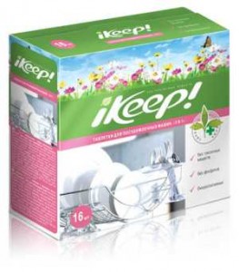 НХК — IKEEP, таблетки для посудомоечных машин «3 в 1», 16 шт