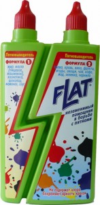 FLAT Пятновыводитель (двойной) без хлора 150мл+70мл