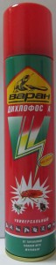 Сибиар ВАРАН Дихлофос 190мл (зел) более эффект. от ползающих  (тараканов, клопов, мух, муравьёв)