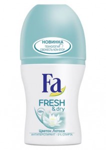 ФА Пласт - ролик  50мл  Fresh & Dry Цветок Лотоса